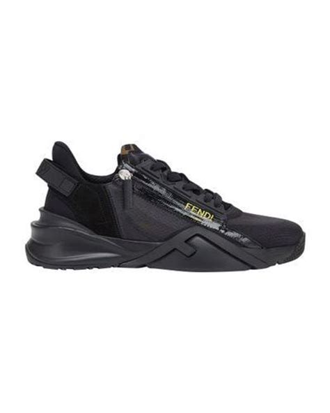 Men's Black nylon low tops 